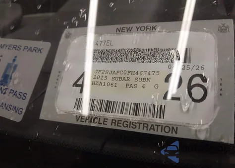 2015 Subaru Forester 2.5I Premium from USA, damaged, VIN JF2SJAFC0FH467475